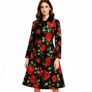 Floral Velvet Jacket The Jutka